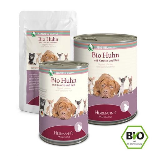 Herrmann’s Bio Huhn mit Karotte und Reis 6 x 800 g Sparpaket