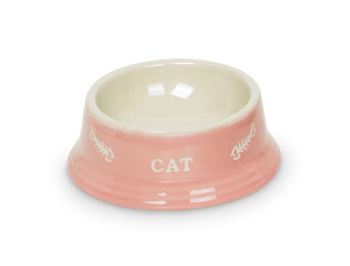 Nobby Katzen Keramiknapf Cat rosa/beige