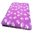 Vet Bed mit Anti Rutschbeschichtung lila mit Pfoten 150x100 cm