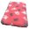 Vet Bed mit Anti Rutsch Beschichtung rosa mit Pfoten 150x100 cm